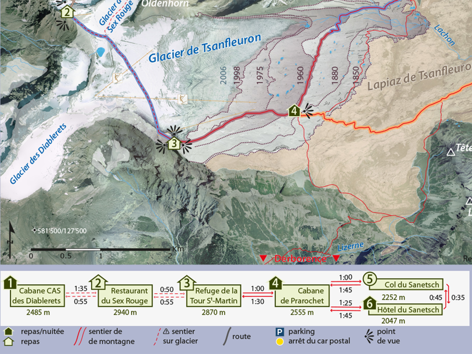 Valorisation géotouristique de Tsanfleuron / Sanetsch